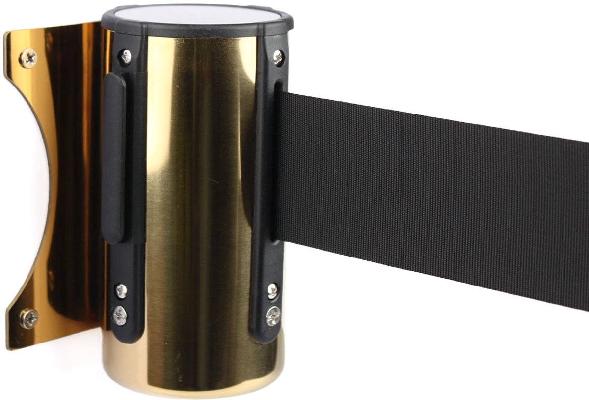   | Wandcassette met Trekband | Messing - Zwart